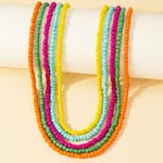 Candy-colored Seedbead Necklace