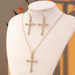 Cross Pendant Jewlery Set